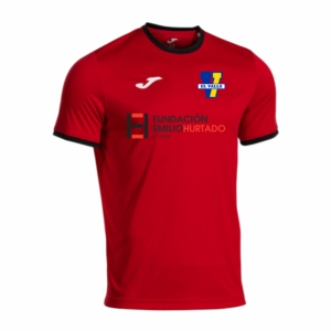CAMISETA CD VALLE COMBI PREMIUM ROJA/NEGRA