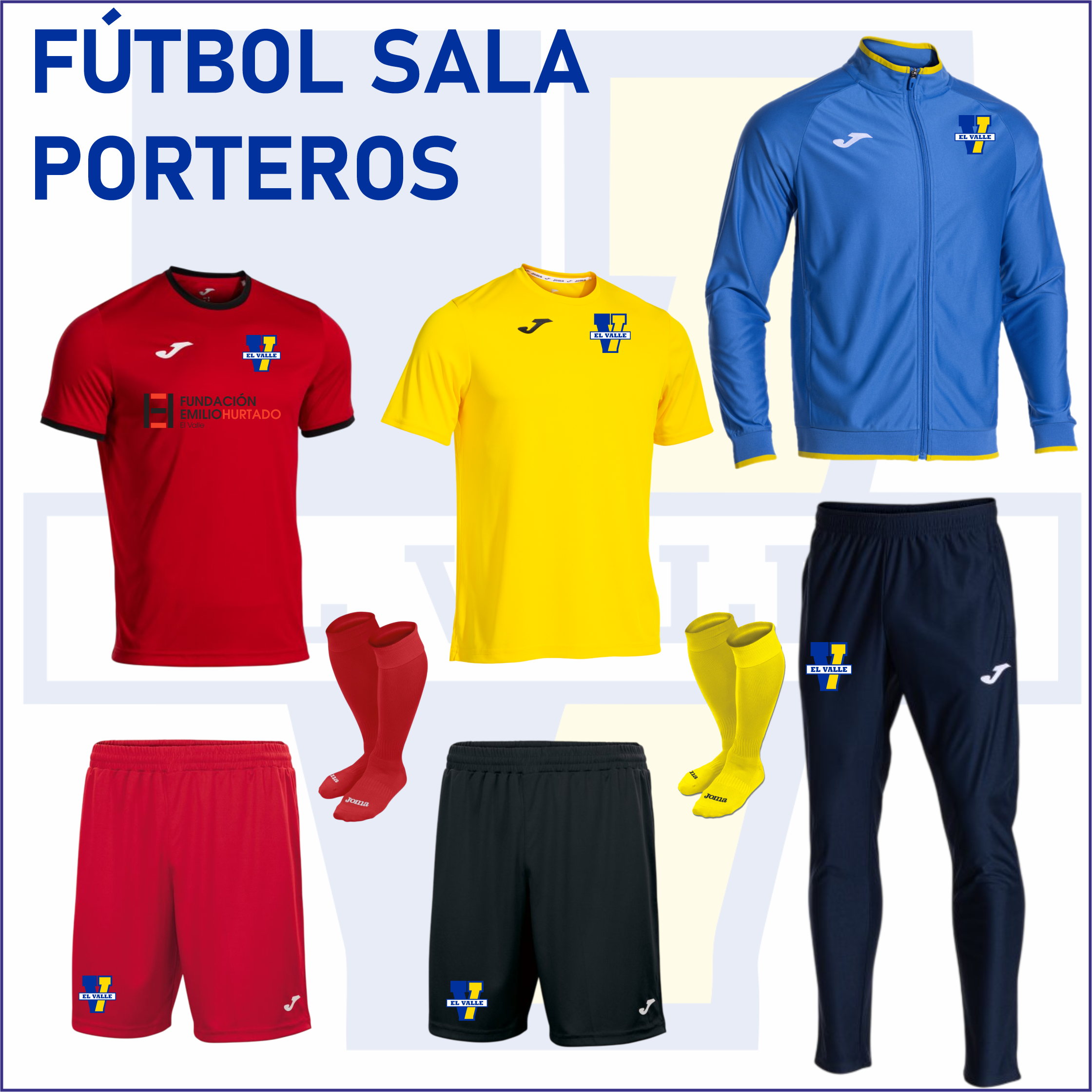 PACK FUTBOL SALA PORTEROS CD VALLE